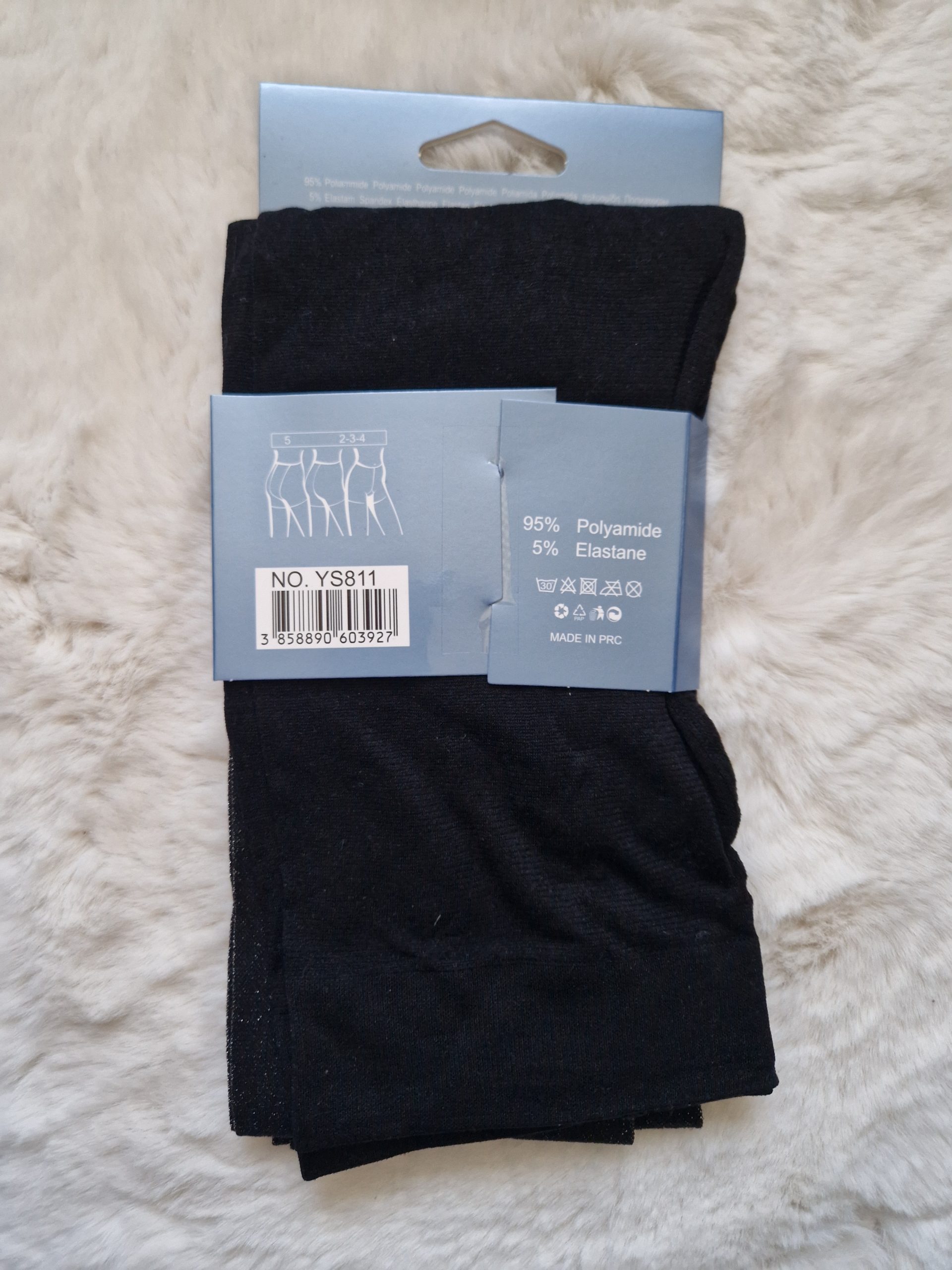 MR PAMUT női harisnya 280 DEN – csillogós fekete, vastag, elegáns | One Size - Image 2