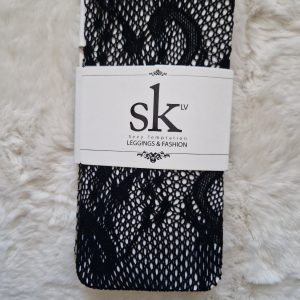 SK neccharisnya – mintás, rugalmas női hálós harisnya | One Size