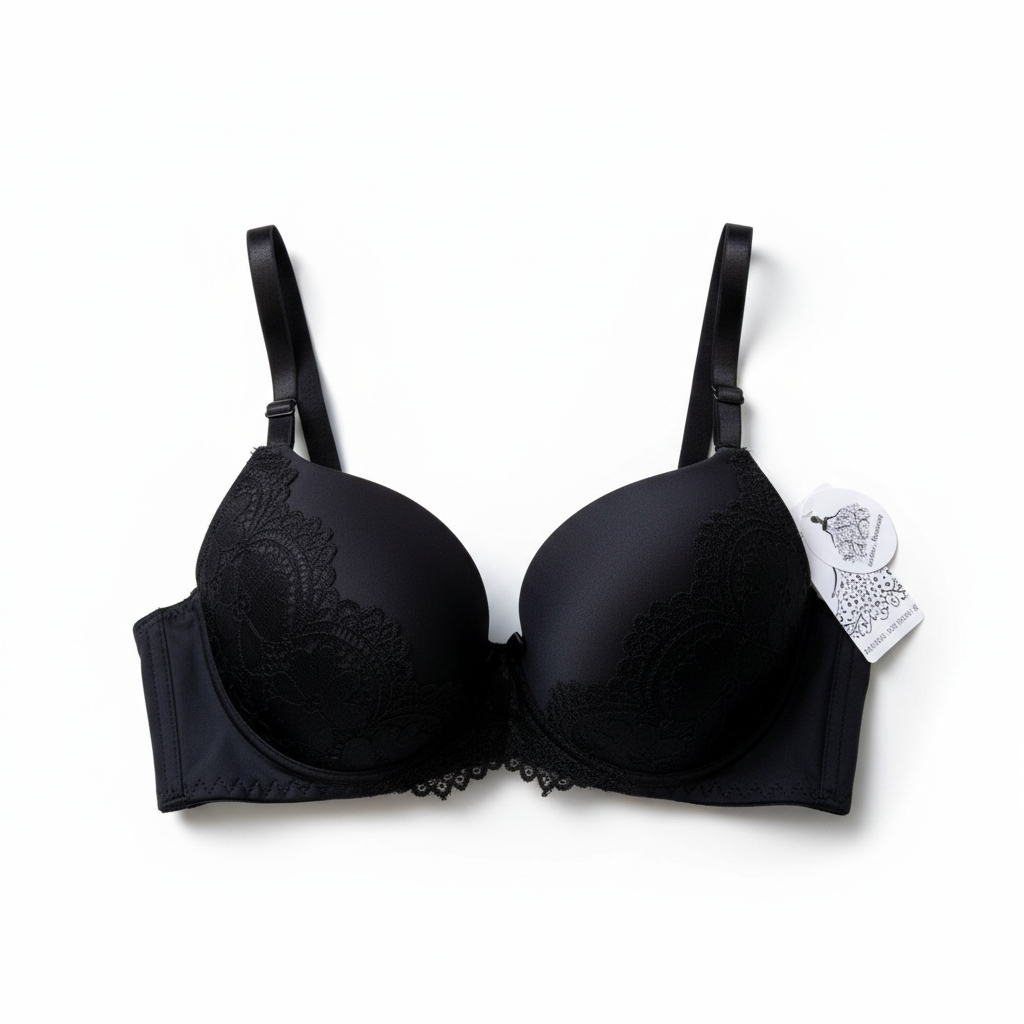 Ana Sweeney fekete csipkés melltartó – 90C | Elegáns, párnázott női fehérnemű