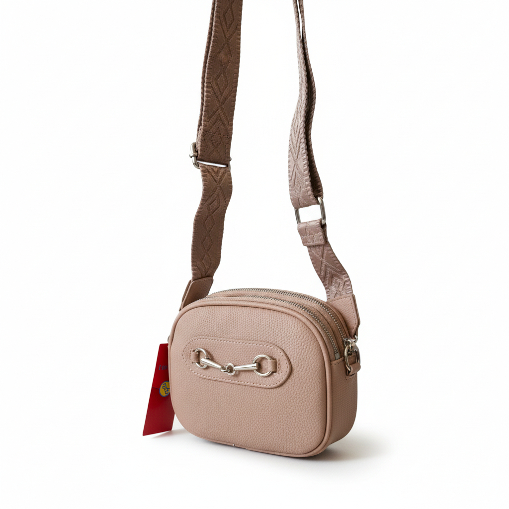 Kompakt női crossbody táska széles pánttal – elegáns mini válltáska több színben