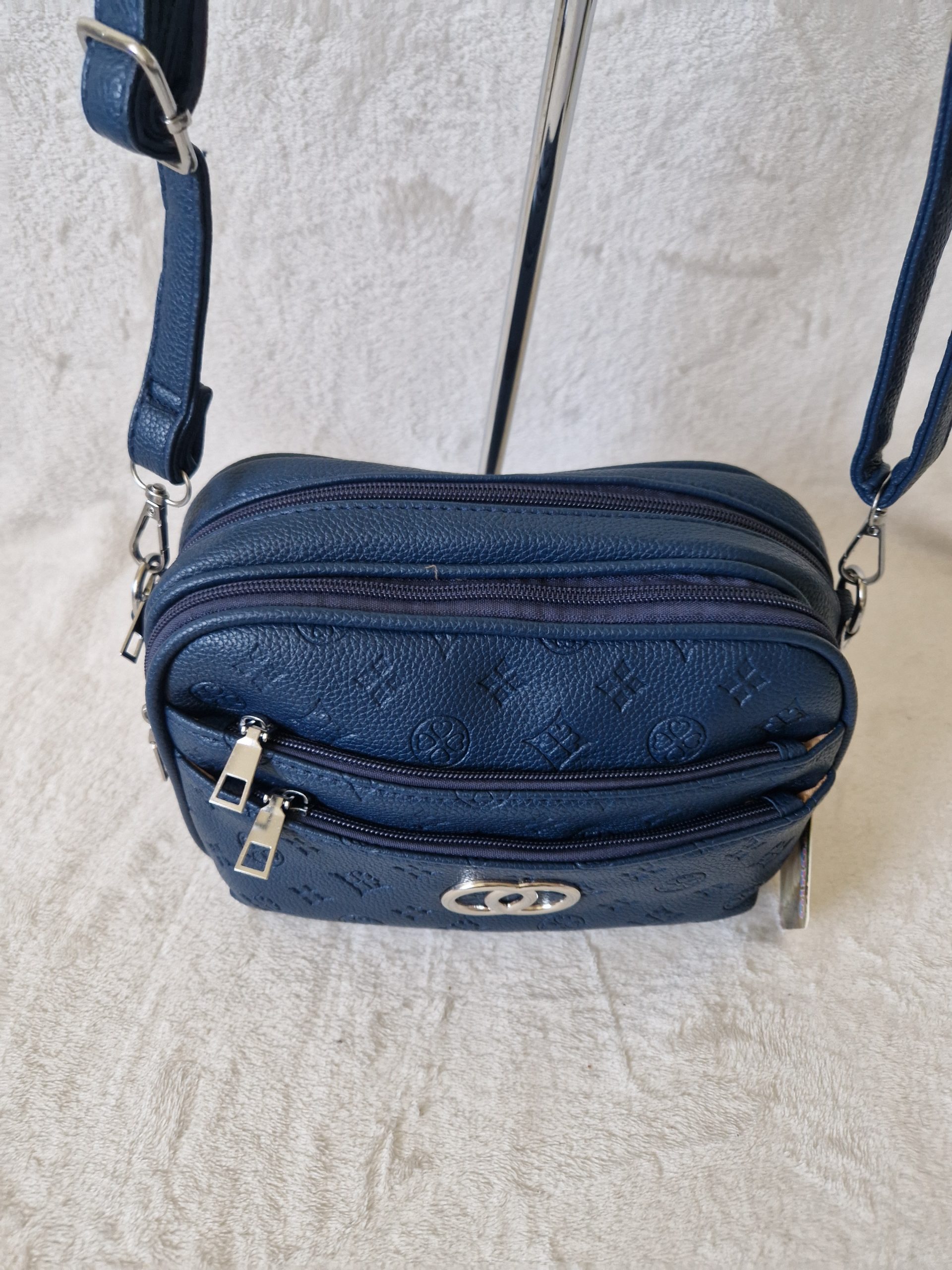 Kék női crossbody táska 17x22x8 cm - Image 3