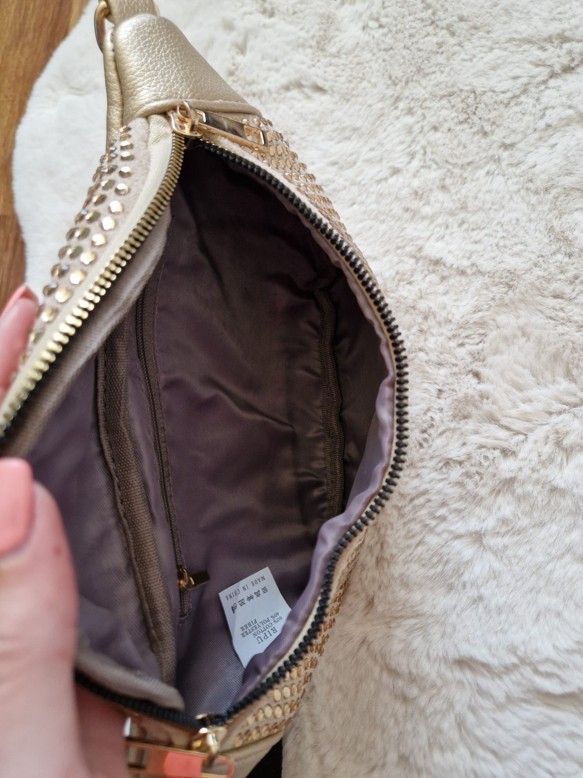 Sara Moda köves övtáska – csillogó strasszos női crossbody táska, állítható pánttal - Image 5