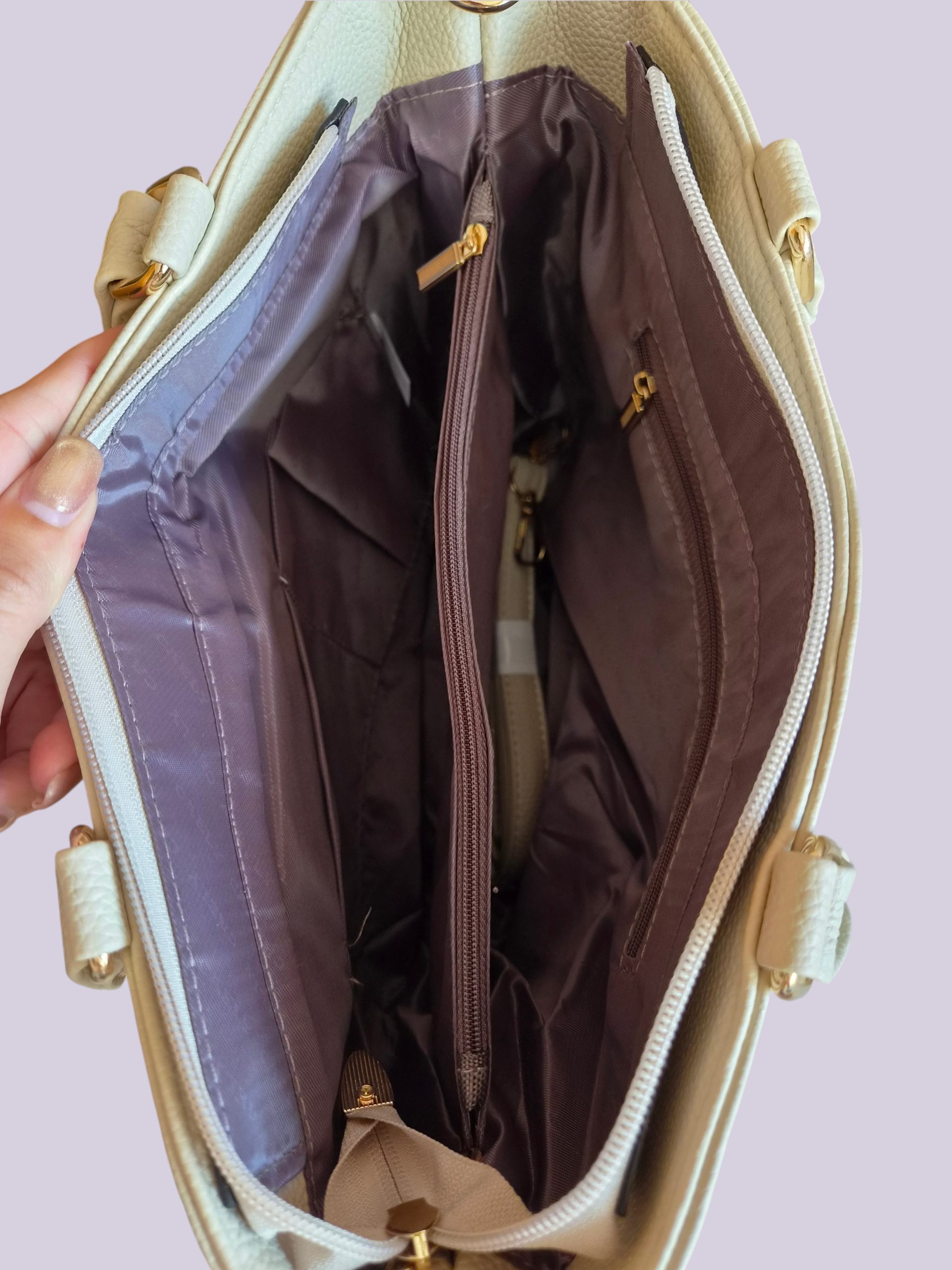 Női shopper táska állítható szélességgel - több színben - Image 6